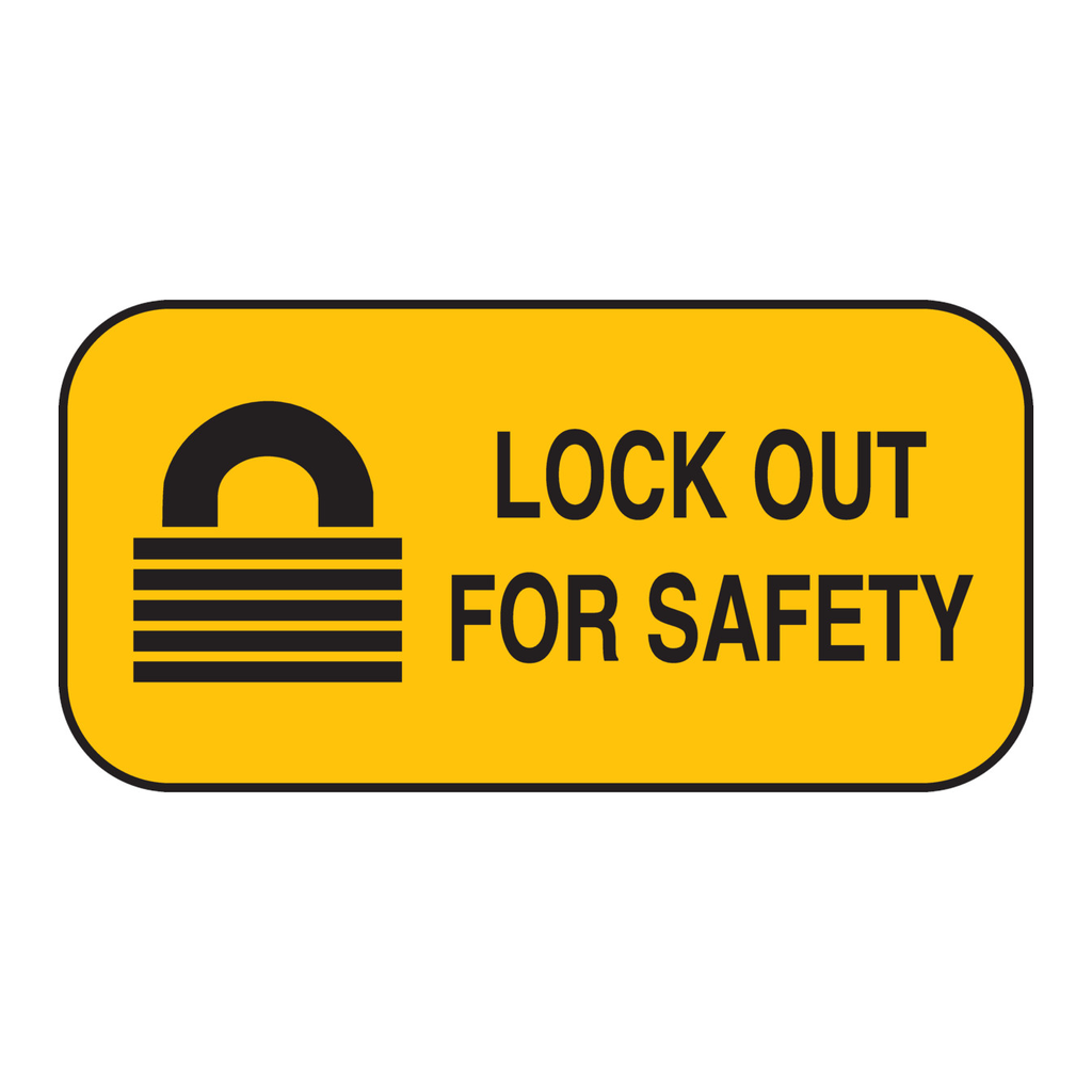 Brady Lock Out For Safety Sign