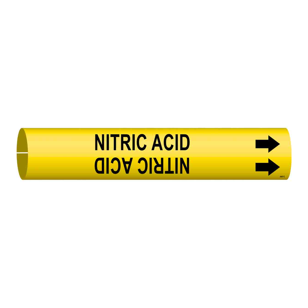 Brady NITRIC ACID Snap-On Pipe Marker
