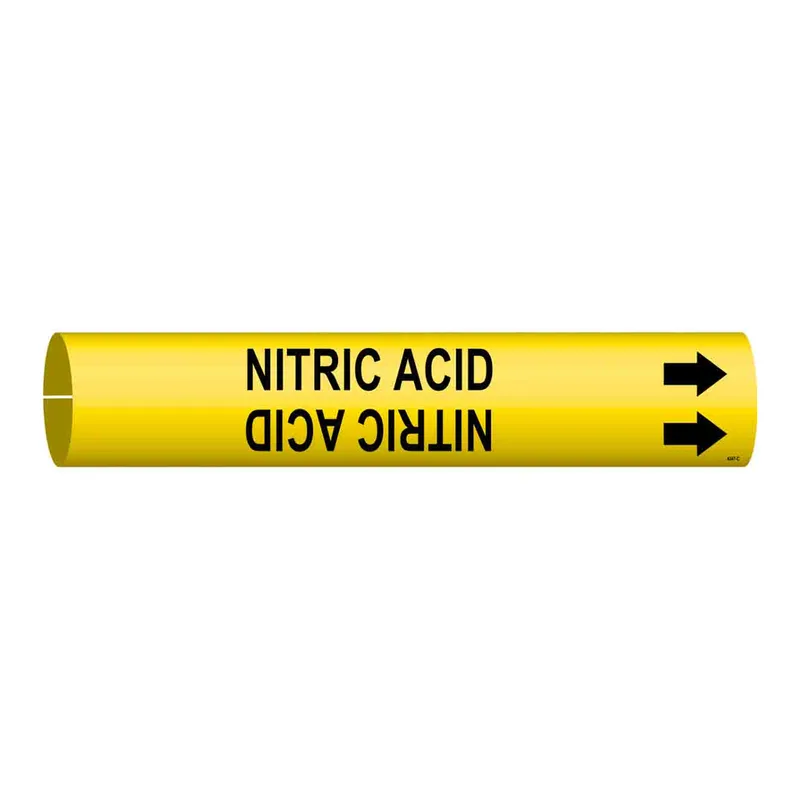 Brady NITRIC ACID Snap-On Pipe Marker