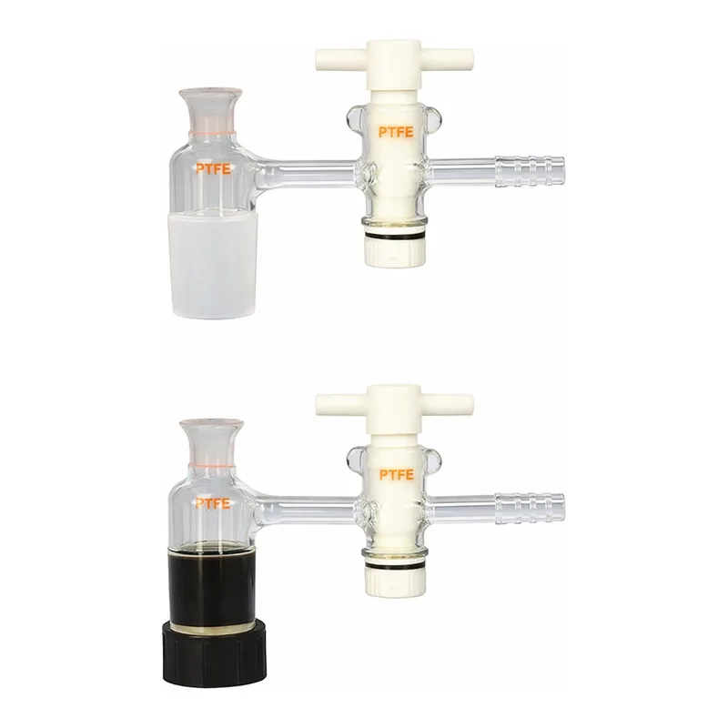 CHEMRUS VACUUM ADAPTER, WITH TEFLON STOPCOCK OR WITHOUT TEFLON STOPCOCK, CLEANSE-FREE