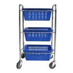 AS ONE Storage Cart(Plastic Basket), 3단 카트(플라스틱 바구니)