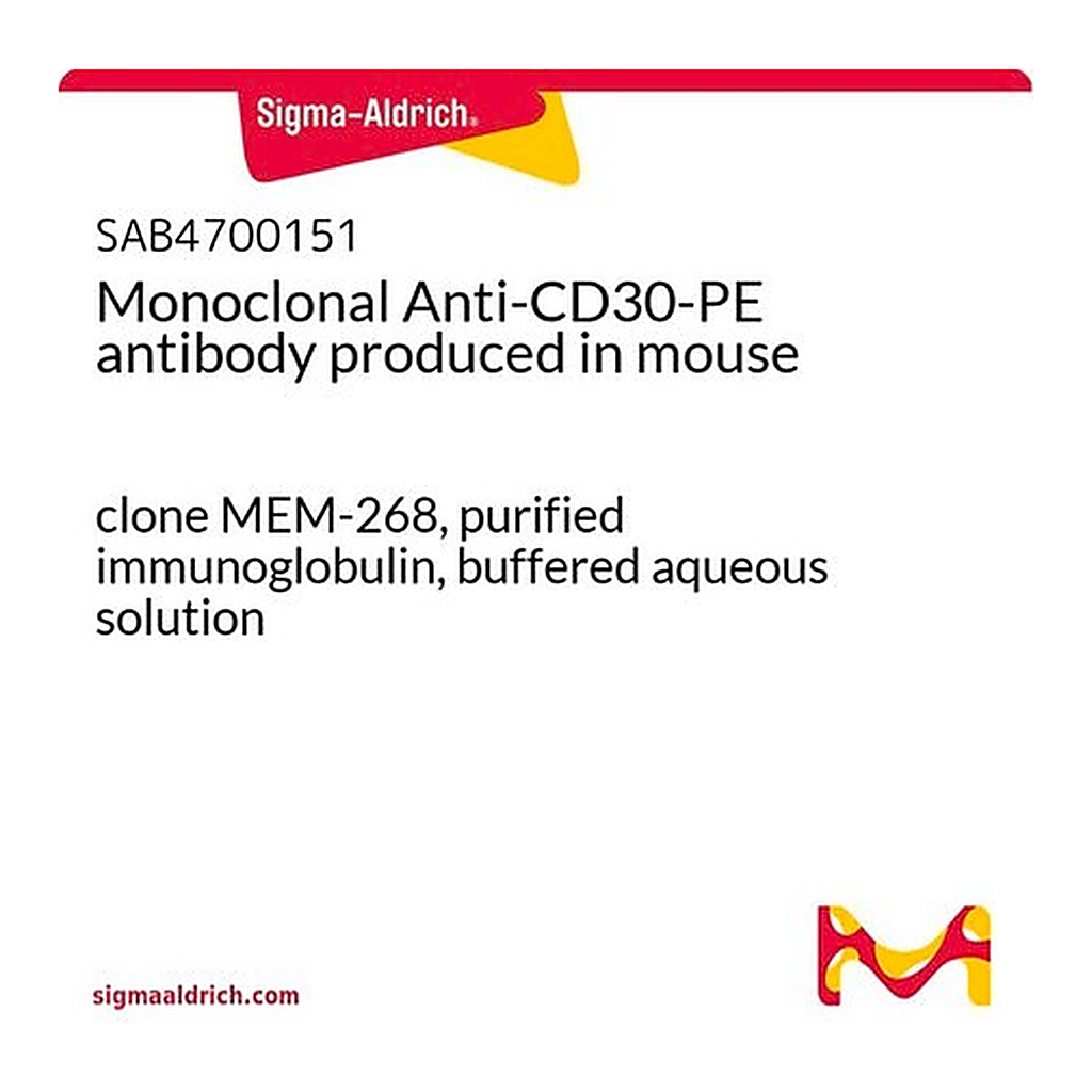 Merck Monoclonal Anti-CD30-PE antibody produced in mouse