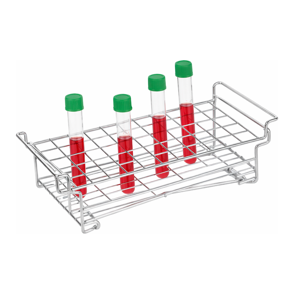 Daihan Science One-Touch Folding-type Test Tube Rack, for Φ14~Φ42mm Tubes, 10·18·50-Hole<br>Mad