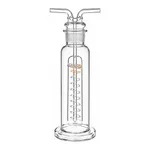AS ONE Gas Cleaning Bottle . Drechsel Type, 가스세척병 (드레셀식)
