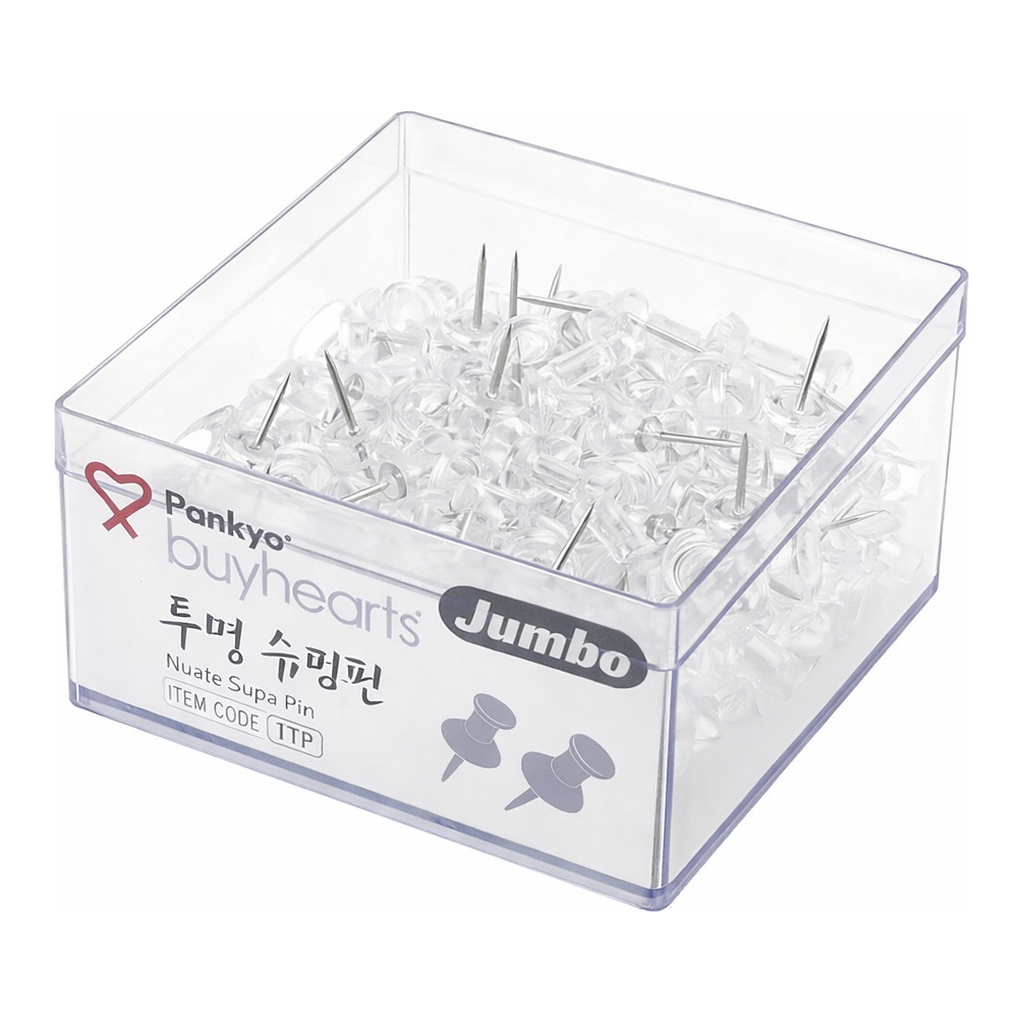 OFFICENEX 바이하츠 점보투명슈파핀(장구핀)(66EA)