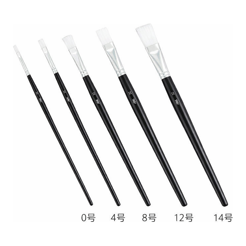 AS ONE Flat Brush Octagon  PBT, 평필(옥타곤) (폴리부틸렌텔레프탈레이트)