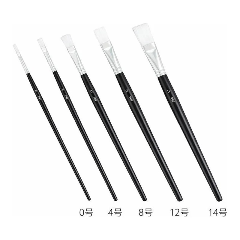AS ONE Flat Brush Octagon PBT, 평필(옥타곤) (폴리부틸렌텔레프탈레이트)