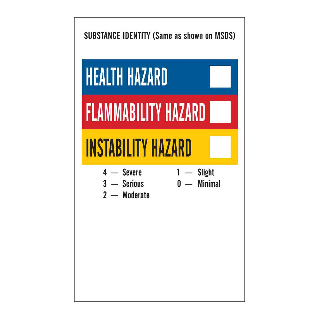 Brady HMIG Color Bar Container Label