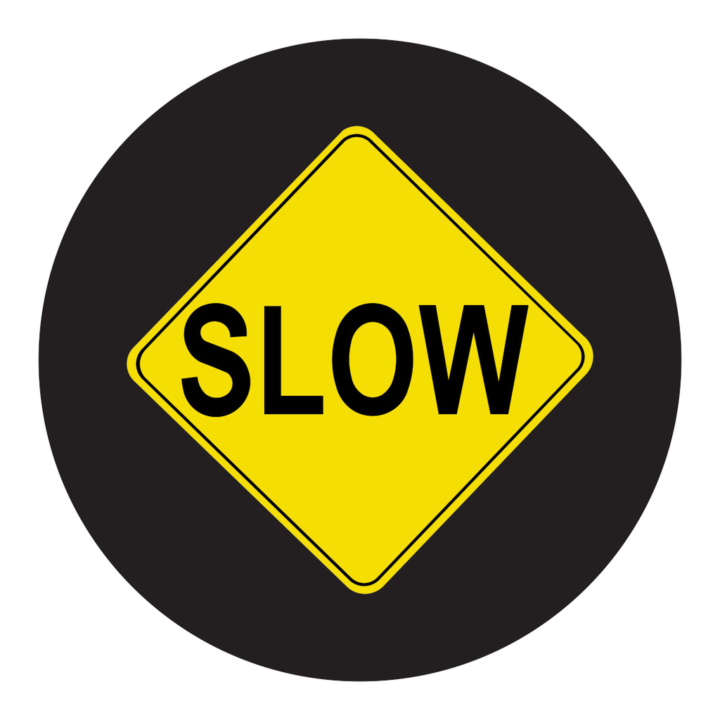 Brady GOBO Safety Sign Slides, SLOW