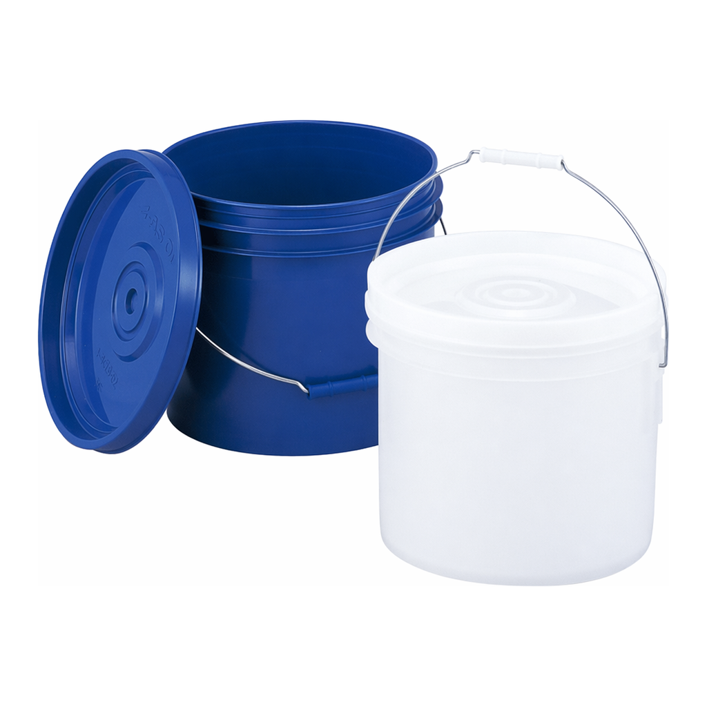 Daihan Science HDPE Bucket, with Tight Sealing Lid, Handle Grip, 13Lit, HDPE 밀폐 버킷