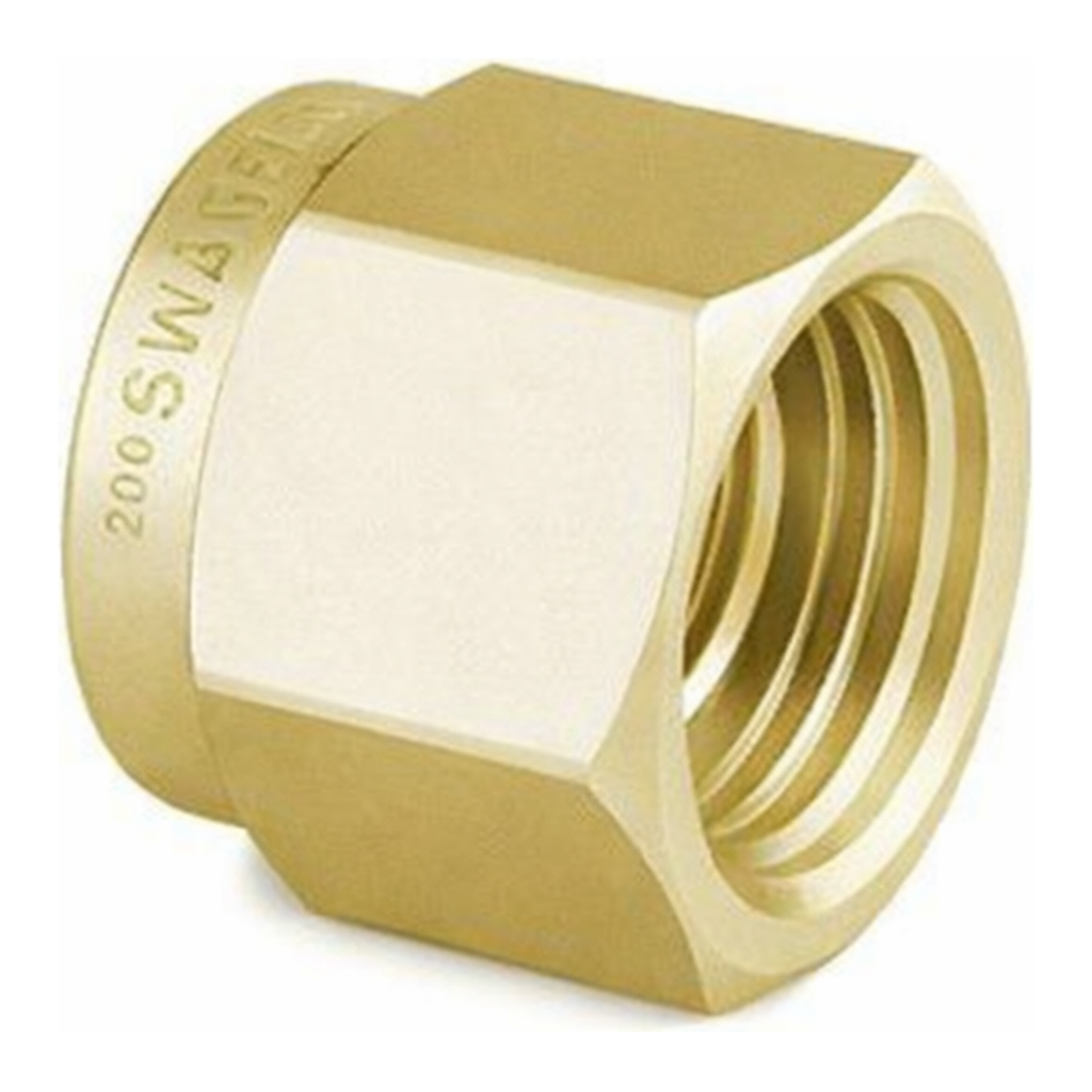 Restek Swagelok Fitting, Brass, 1/8in Plug, 10-pk