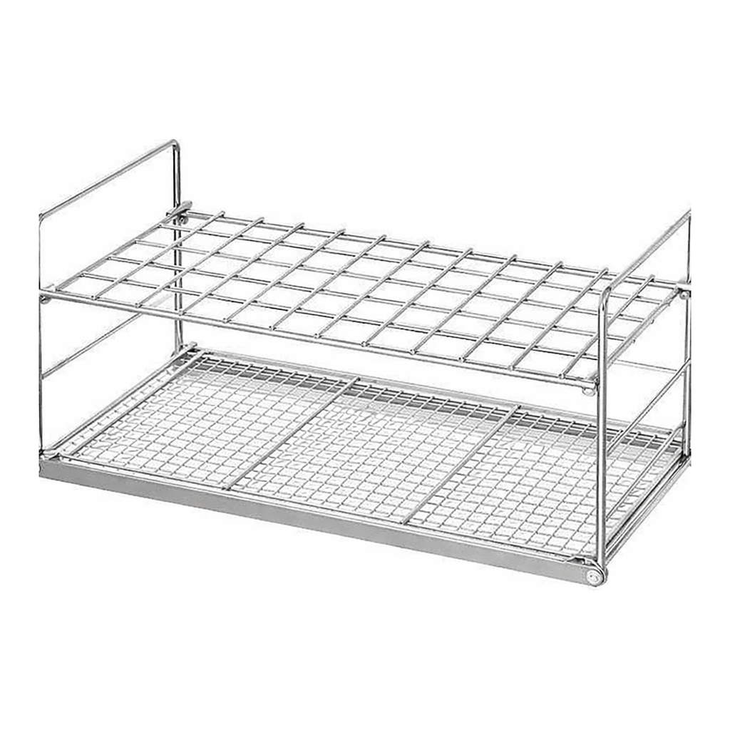 AS ONE Test Tube Rack(PAT.P), 스테인리스 시험관 랙