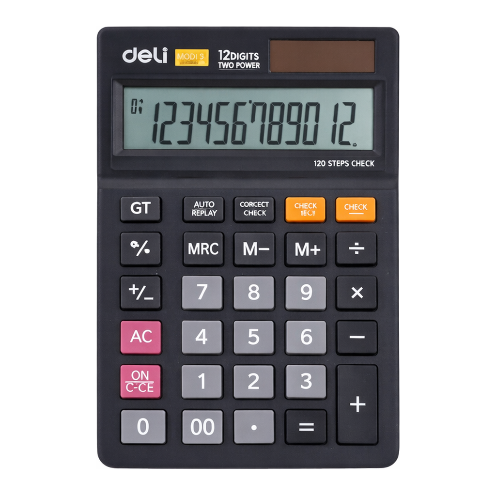 OFFICENEX DELI 계산기 EM01320BK(블랙/12자리)