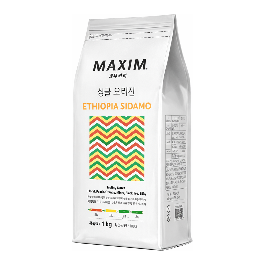 OFFICENEX 맥심 싱글 오리진 에티오피아 시다모 (원두/1kg)