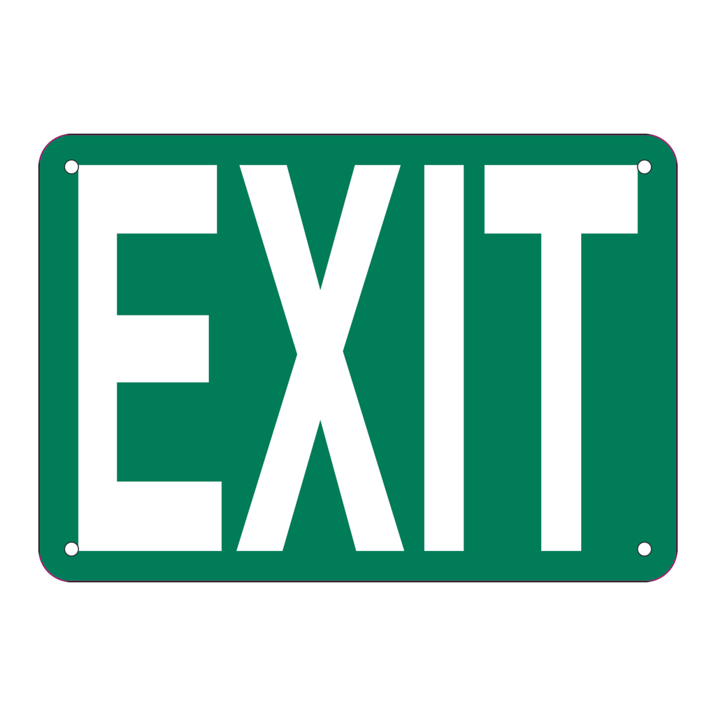 Brady Exit Sign