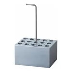 AS ONE Aluminum Block φ10mm Test Tube for 20 Tubes