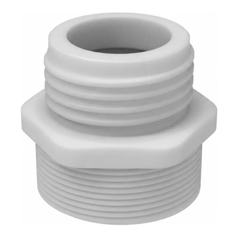 Barrel-Adapter, PTFE, GL45-2"Tri-sure(m)
