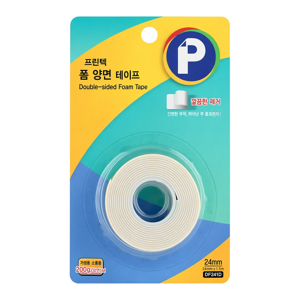OFFICENEX 프린텍 DF241D 폼양면테이프ㅡ리필(24 x 1.5)