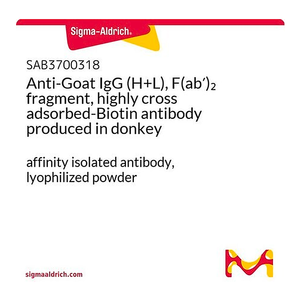 Merck Anti-Goat IgG (H+L), F(ab')2 fragment, highly cross adsorbed-Biotin antibody produced in donkey