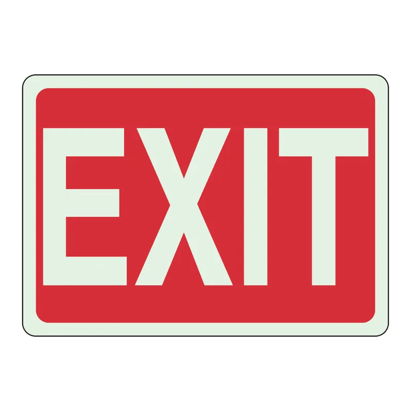 Brady BradyGlo Exit Sign