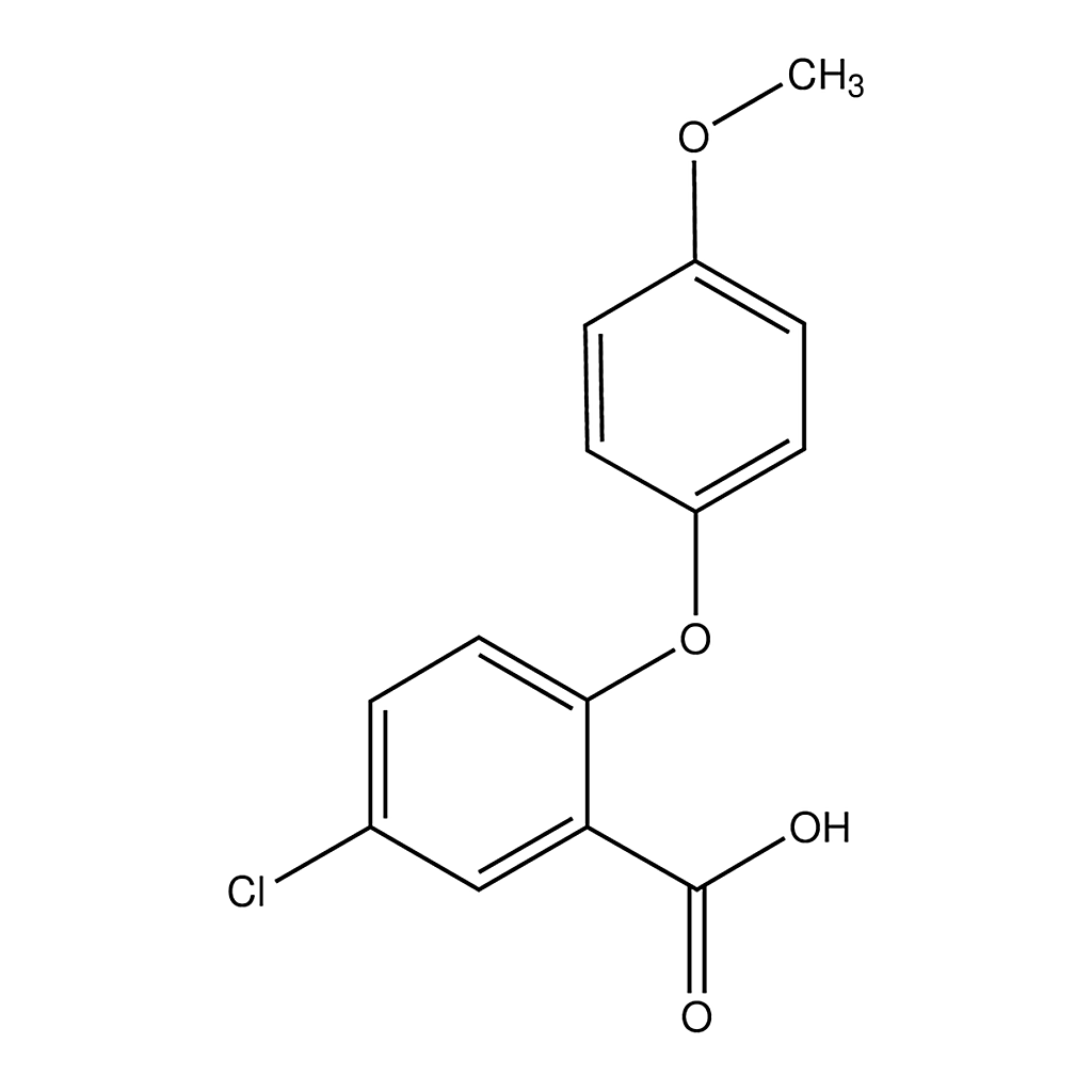 Merck 2-(4-methoxyphenoxy)-5-chlorobenzoic acid