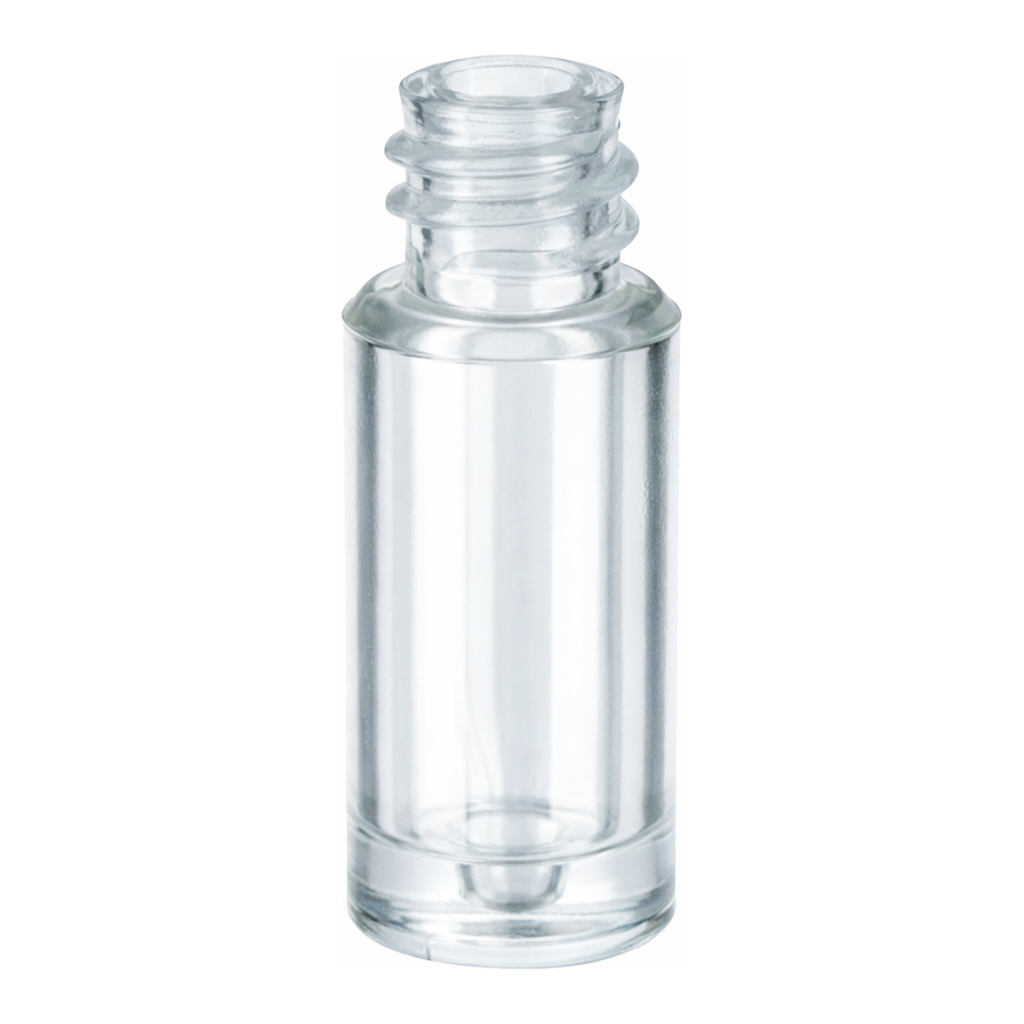 Restek Vial, Limited Volume, 100ul Glass/Clr Plastic w/8mm Thread Pack of 100