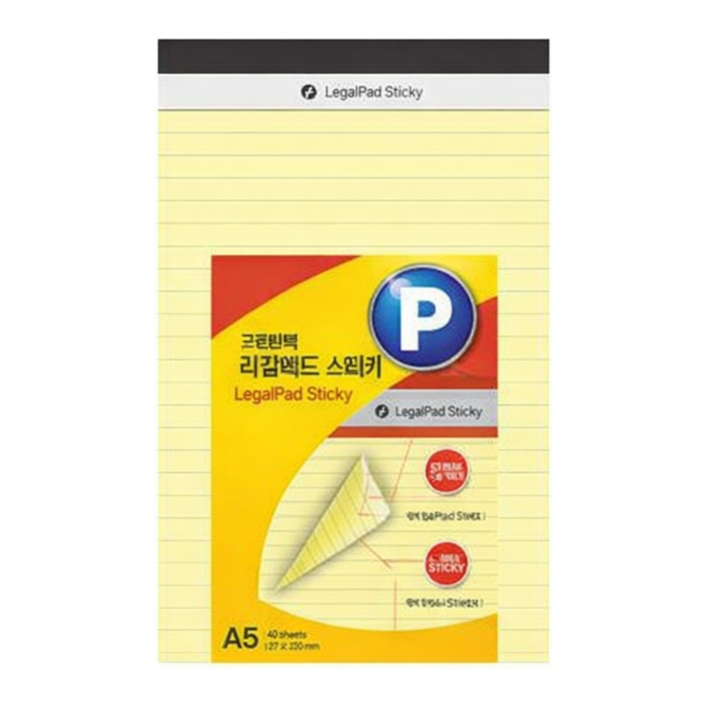 OFFICENEX 리갈패드 (LP127Y/노랑/40매/프린텍)