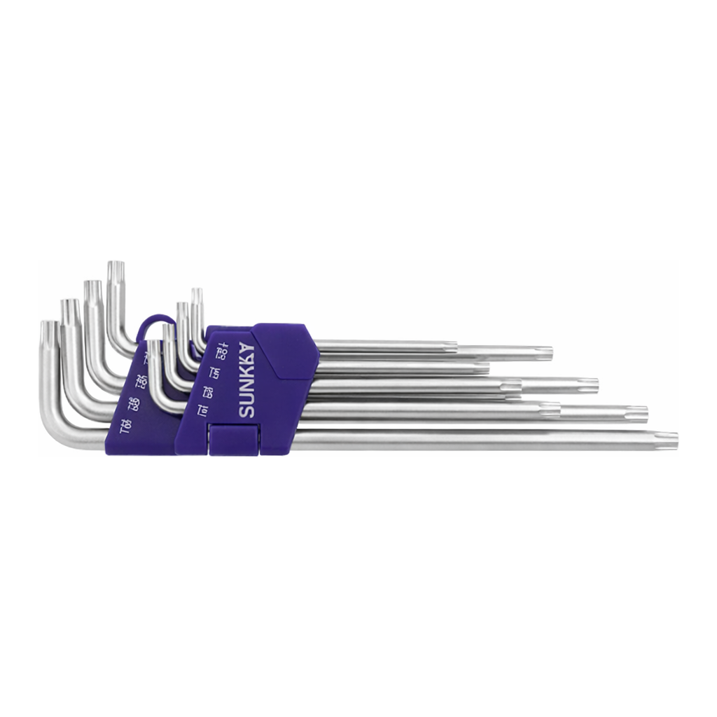 Daihan Science 9Pcs 별 엑스트라 롱렌치 세트, Extra Long Torx L-Key Wrench Set / 9Pcs, T10~T50
