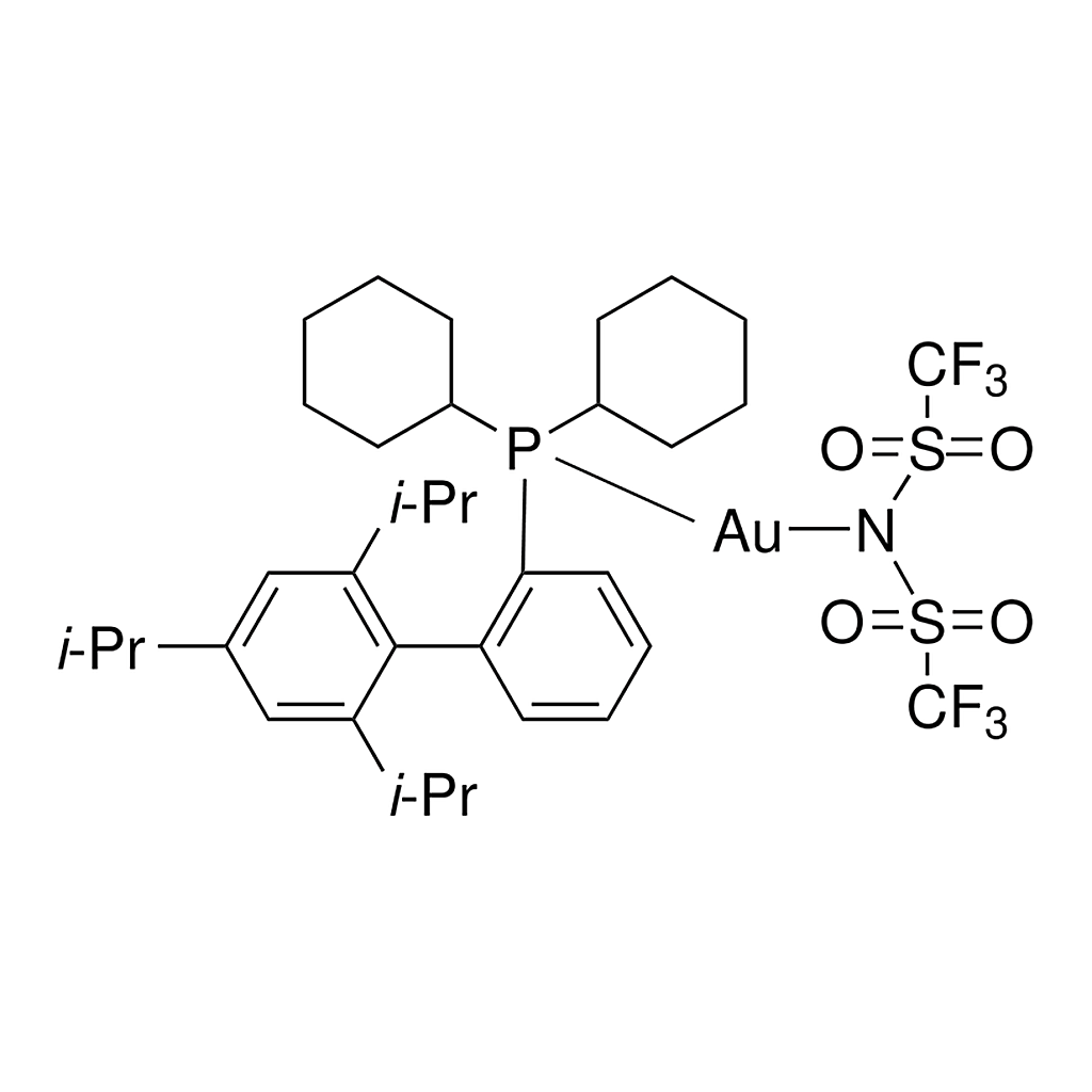 Merck 2-Dicyclohexylphosphino-2',4',6'-triisopropylbiphenyl gold(I) bis(trifluoromethanesulfonyl)imide