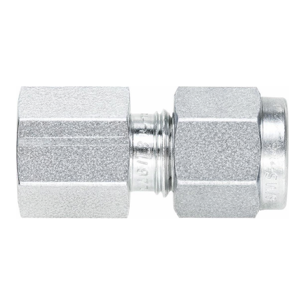 Restek Swagelok Fitting, Stainless Steel, 1/4in to 1/8in NPT Female Connector, 2-pk