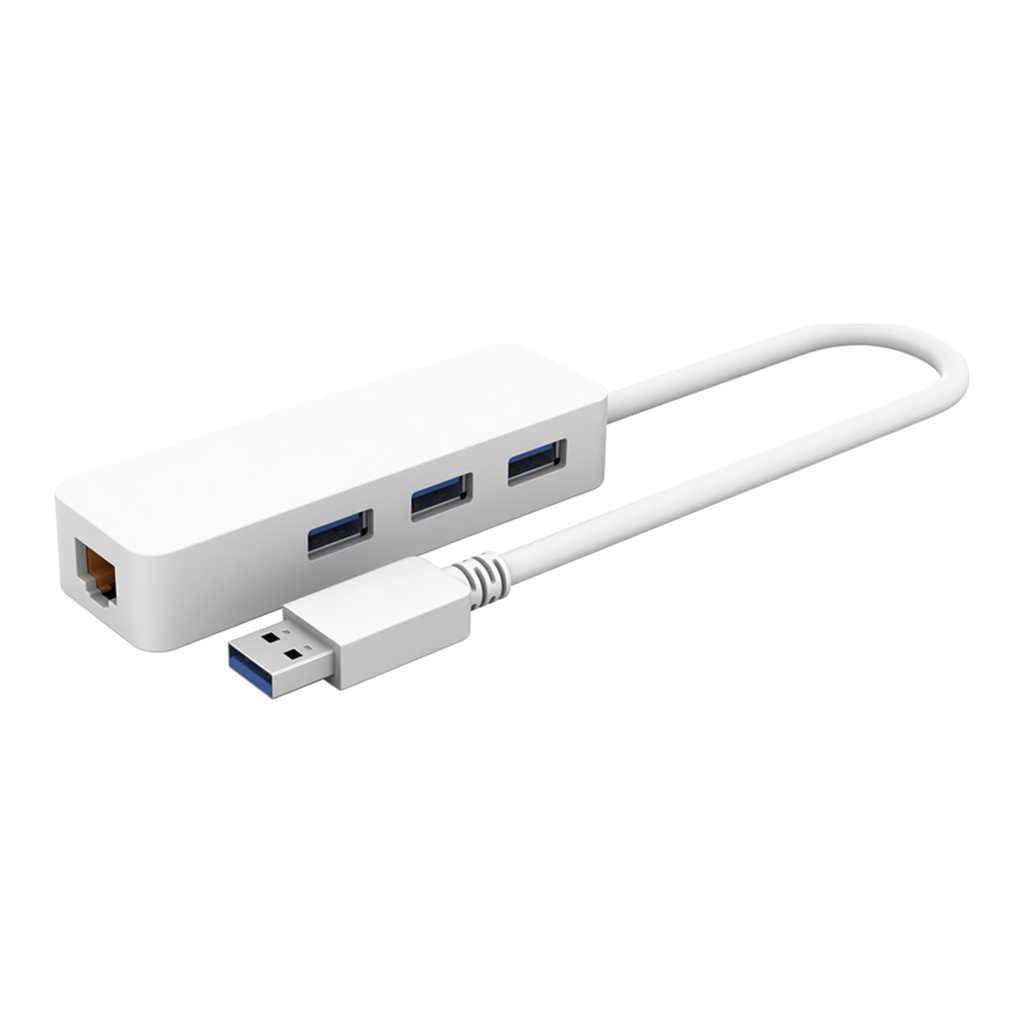 OFFICENEX [P]USB 3.0 기가비트 유선랜카드 3Port 허브(U1003/아이피타임)