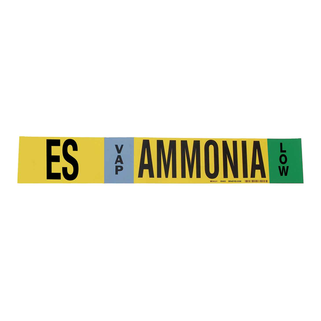 Brady ES VAP AMMONIA LOW Pipe Marker