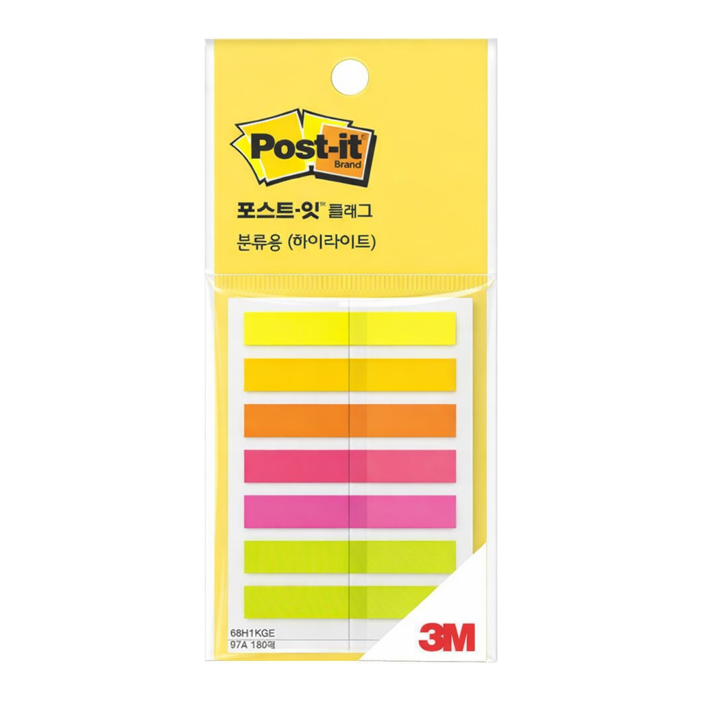 OFFICENEX 3M 포스트잇 플래그 분류용(하이라이트) 5색 683T-9KE