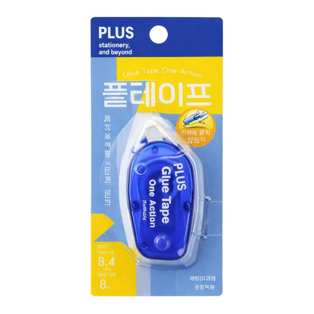 OFFICENEX 플러스 원액션 풀테이프 TG-1920-BL 블루 8.4mm*8m