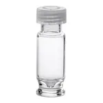 Waters LCGC Certified Clear Glass 12 x 32 mm Screw Neck Max Recovery Vial, with Polyethylene Septumless Cap, 2 mL Volume, 100/pk