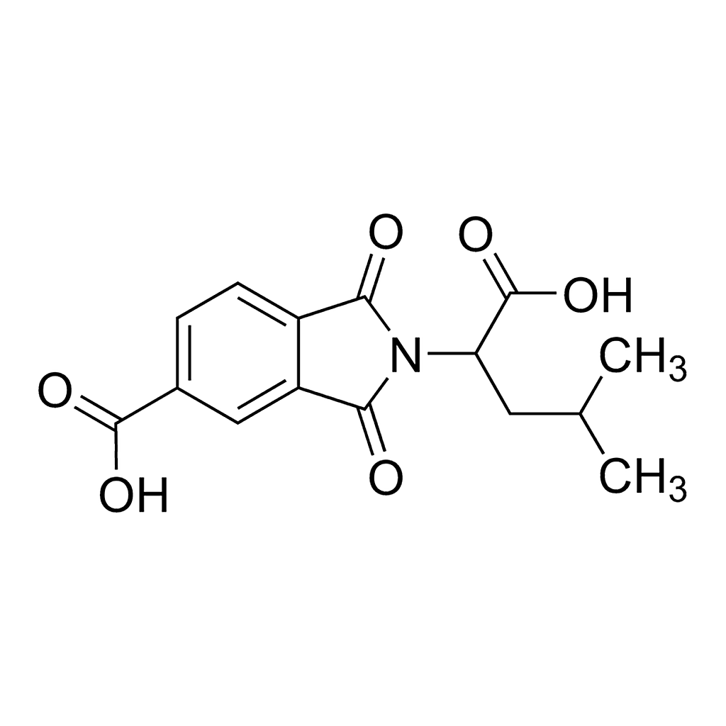 Merck 2-(1-Carboxy-3-methylbutyl)-1,3-dioxo-5-isoindolinecarboxylic acid