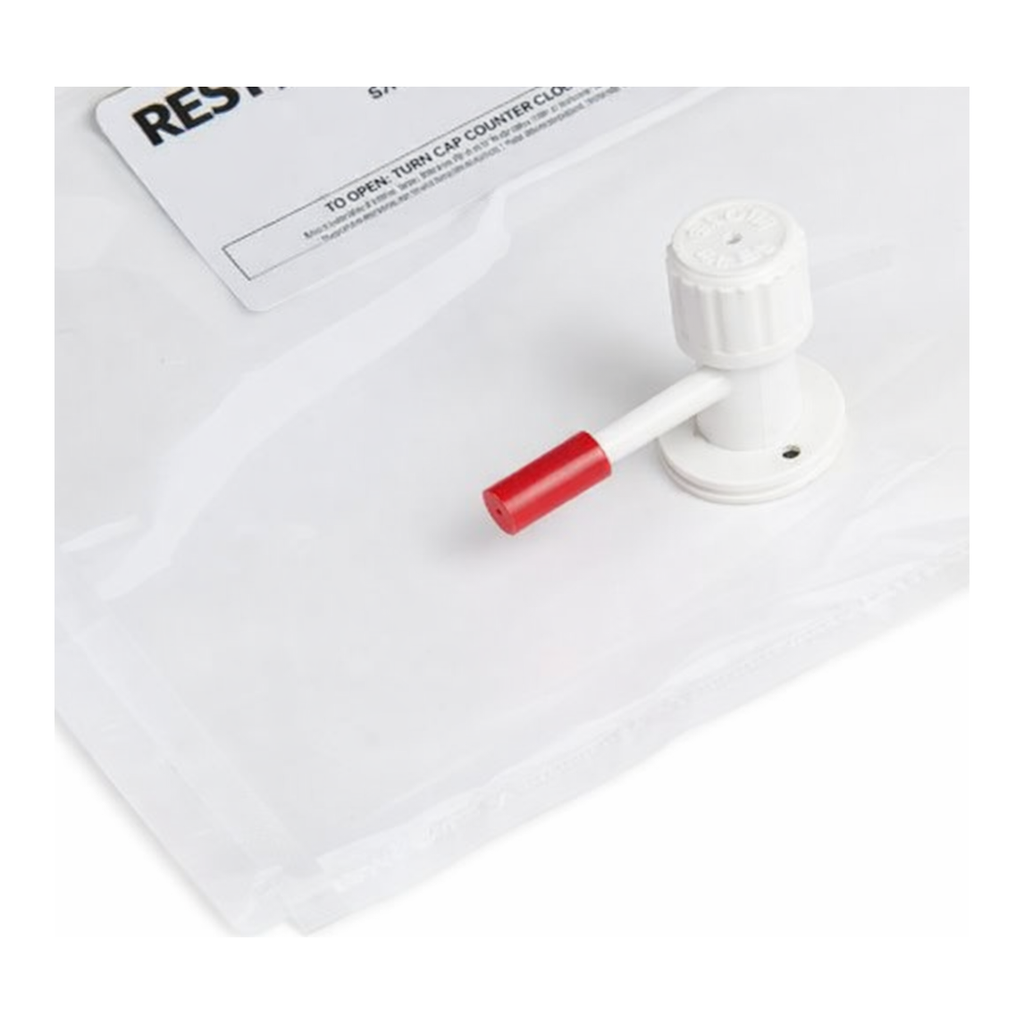 Restek Gas Sampling Bag, ALTEF, 3L, 10inx10in w/polypropylene combo valve & septum, 1 eyelet, 10-