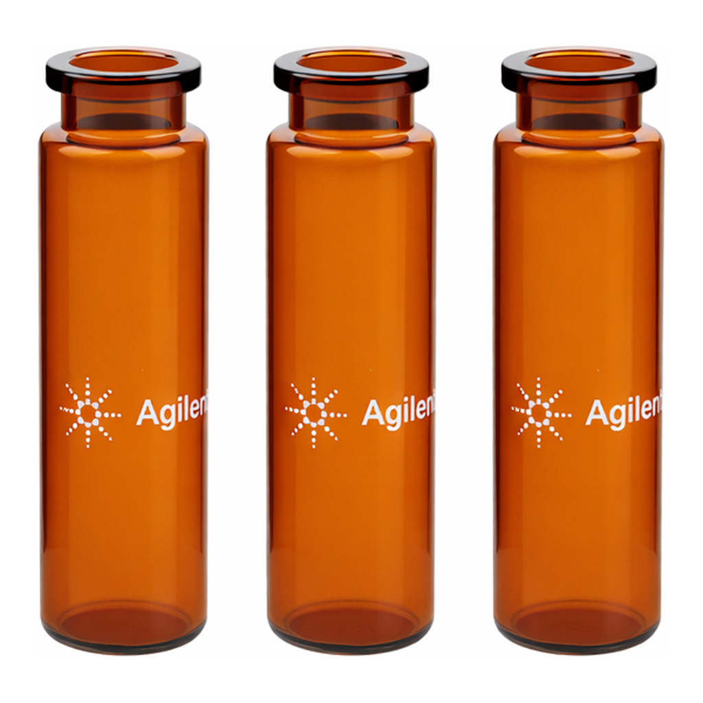 Agilent Vial,HS,crimp,RB,20ml,ambr,cert,100PK
