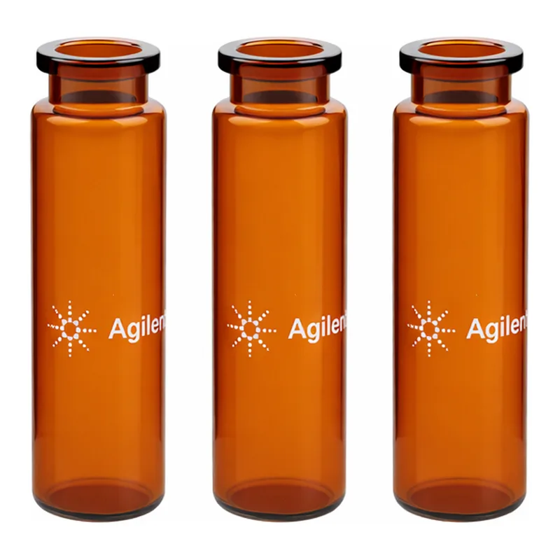 Agilent Vial,HS,crimp,RB,20ml,ambr,cert,100PK