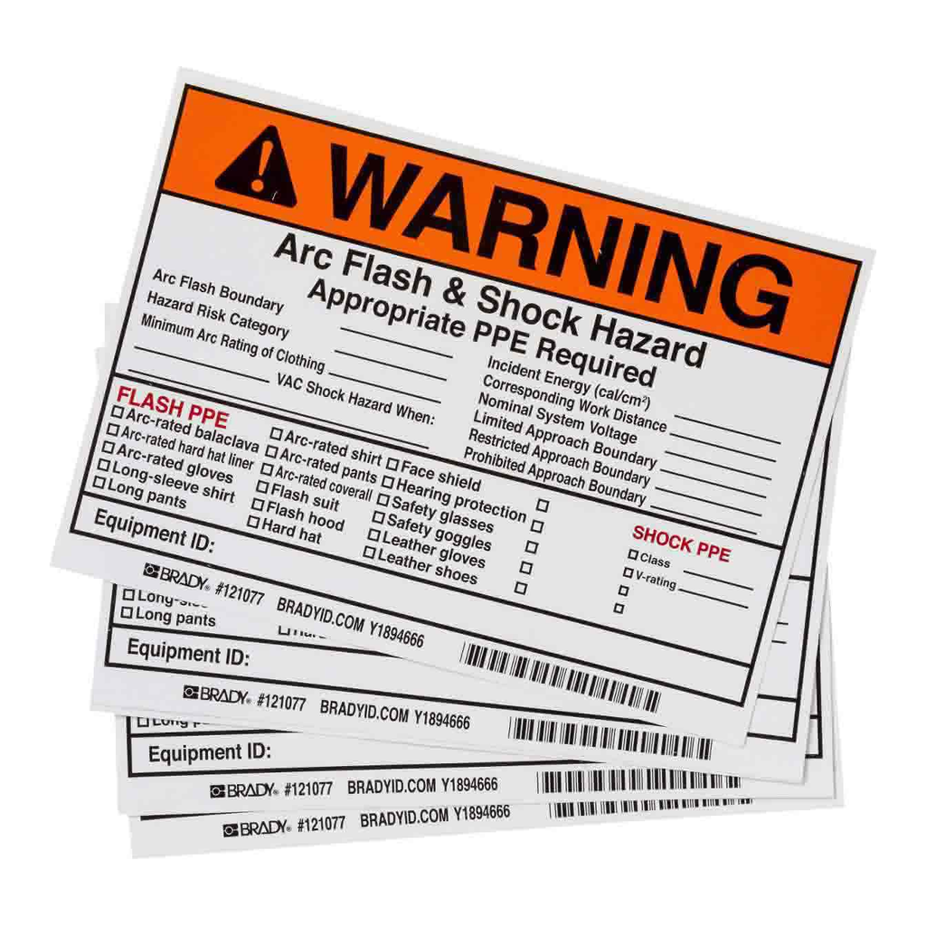 Brady Arc Flash Label