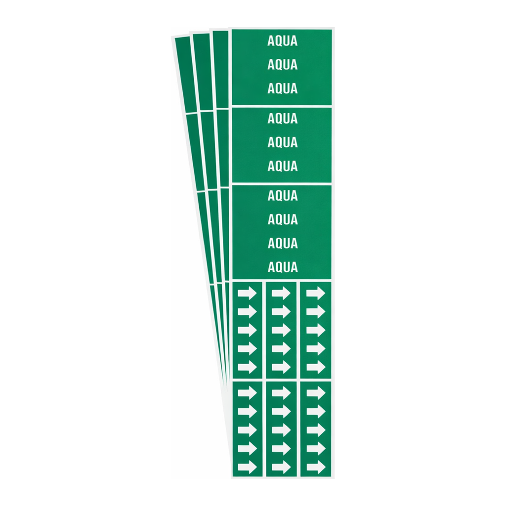 Brady Self-Adhesive Pipe Marker: AGUA