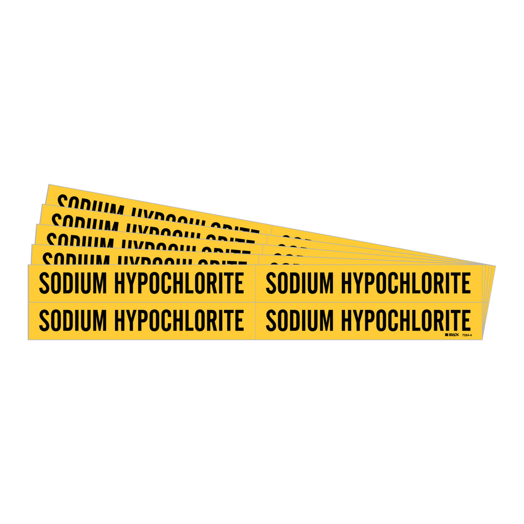 Brady SODIUM HYPOCHLORITE Pipe Marker