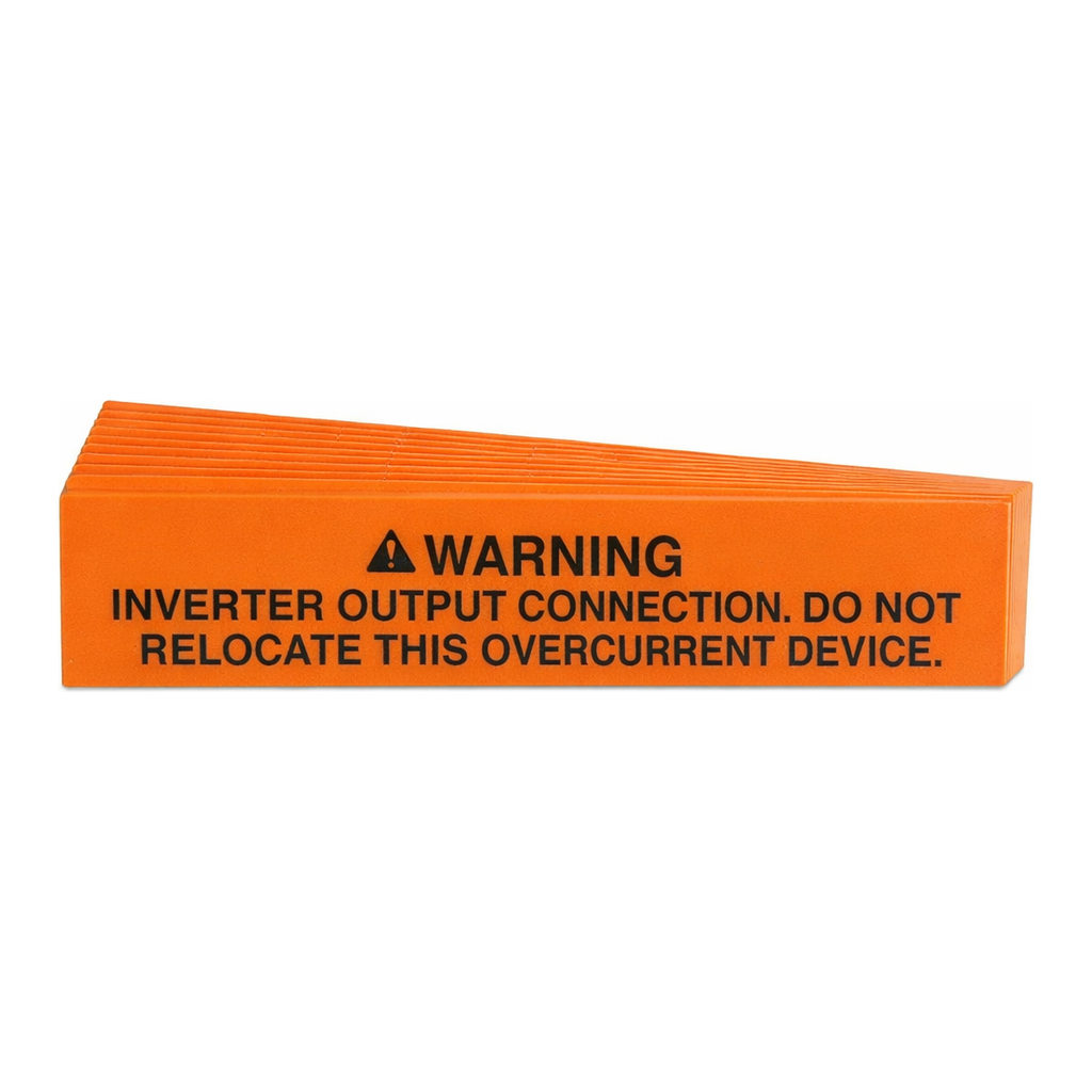 Brady Pre-Printed SOLAR RELOCATE Warning Labels