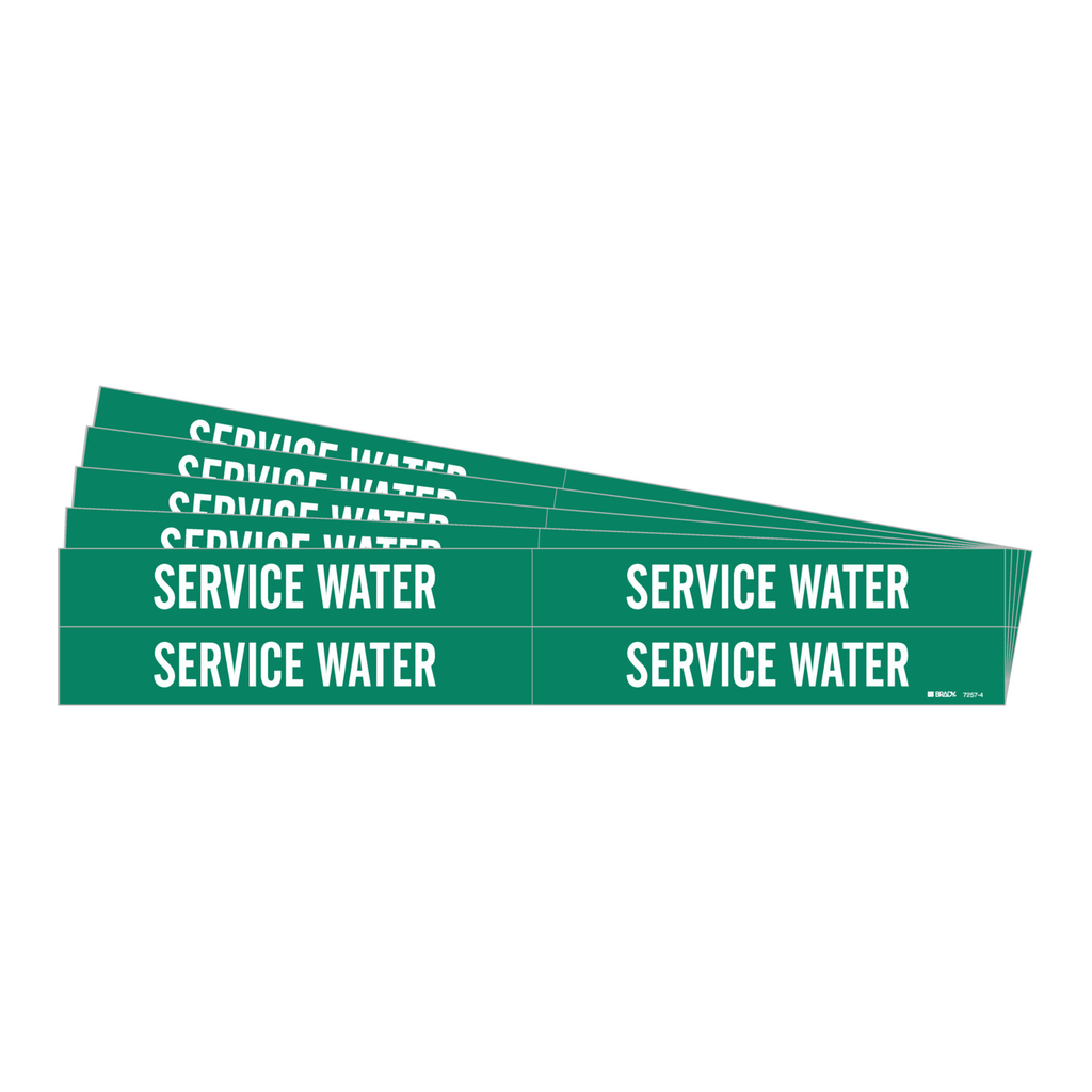 Brady SERVICE WATER Pipe Marker