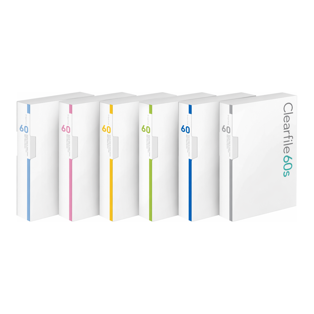 OFFICENEX 문화 대용량 인덱스 클리어화일 60매(A4/흑색/F524A-71)