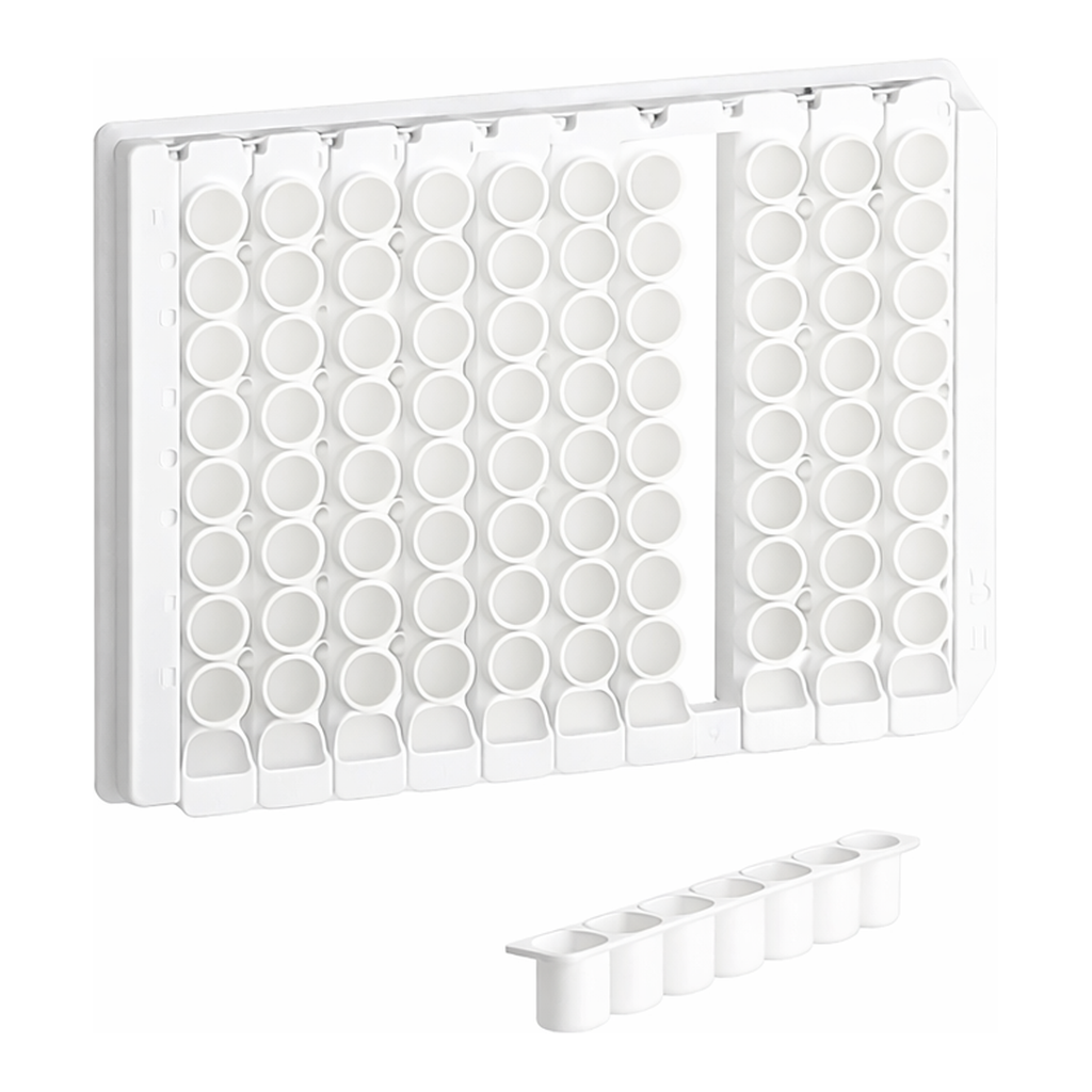 Greiner Bio One STRIP PLATE, 12xF8, PS, F-BOTTOM,WHITE, LUMITRAC, HIGH BINDING, 10 PCS./BAG