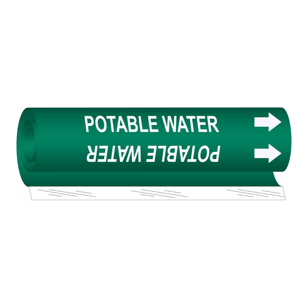 Brady POTABLE WATER High Performance Pipe Marker