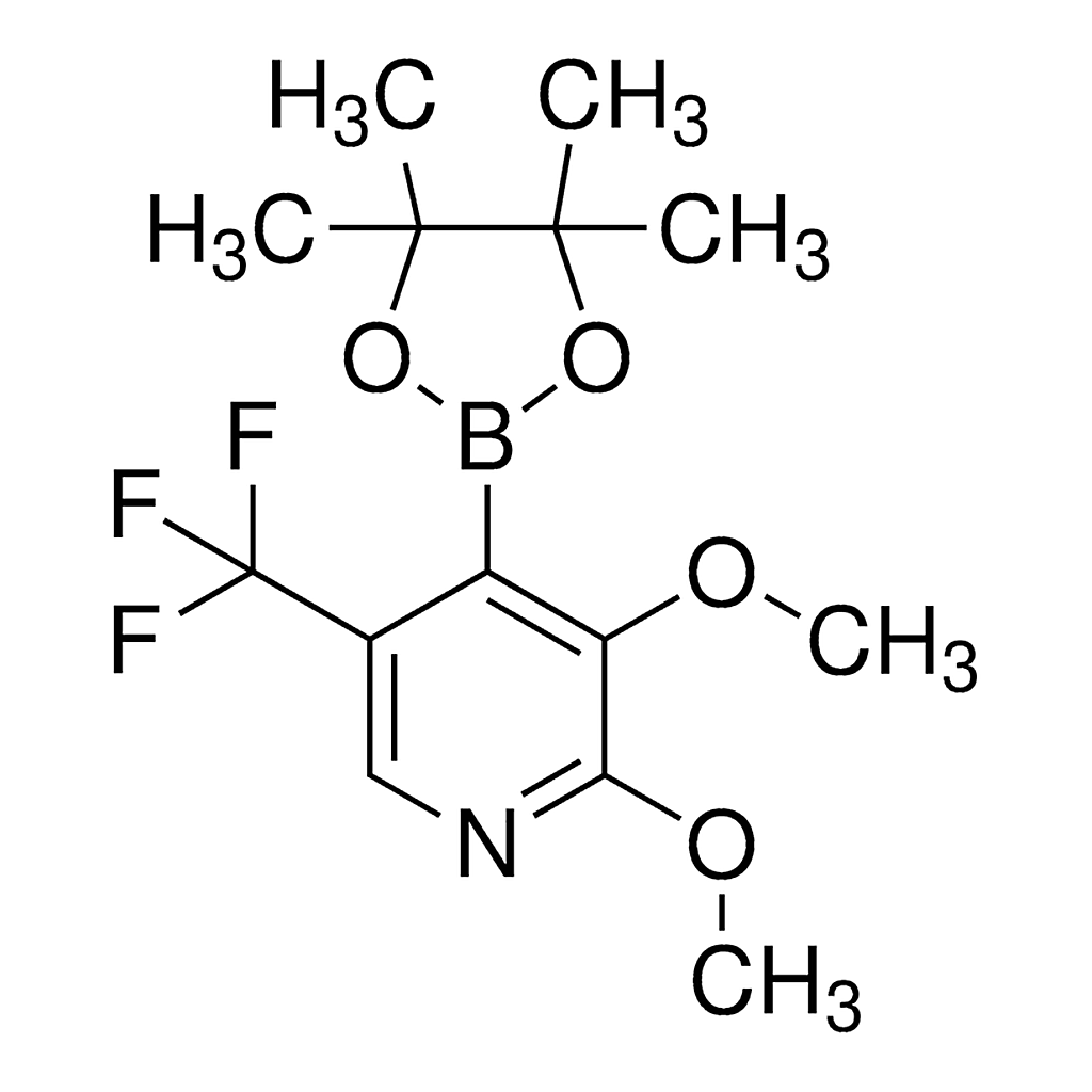 Merck 2,3-Dimethoxy-4-(4,4,5,5-tetramethyl-1,3,2-dioxaborolan-2-yl)-5-(trifluoromethyl)pyridine