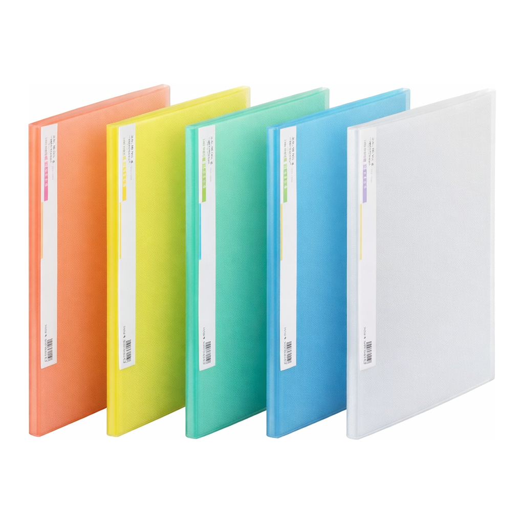 OFFICENEX 문화 투명PP 클리어화일 20매(A4/노랑/접착식/F429-74)