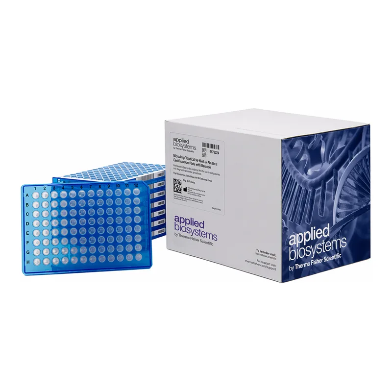 Thermo Fisher Scientific MicroAmp EnduraPlate Optical 96-Well Fast Blue Reaction Plates with Barcode